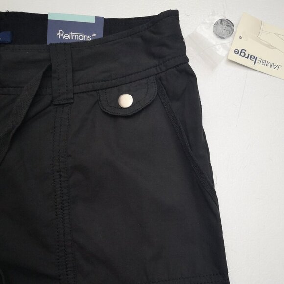 NWT Reitmans Ladies Size 5 Washable Stretch Wide Leg Preferred Fit Cargo Pants - Picture 10 of 16